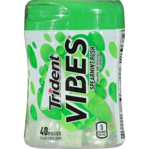 Trident Vibes Sugar-Free Chewing Gum - Spearmint Rush, 40ct