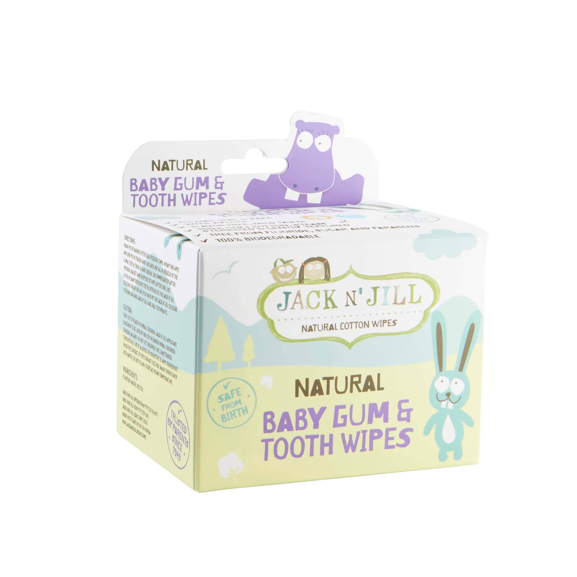 Jack n' Jill Natural Baby Gum & Tooth Wipes - 25pk