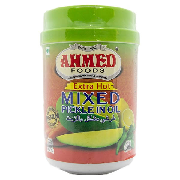 Ahmed Foods Pickle In Oil | Vegan | (Extra Hot Mixed Pickle)