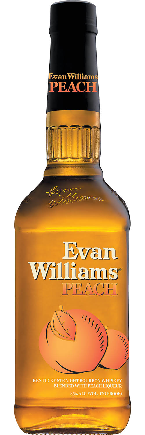 Evan Williams Whiskey, Kentucky Straight Bourbon, Peach - 750 ml