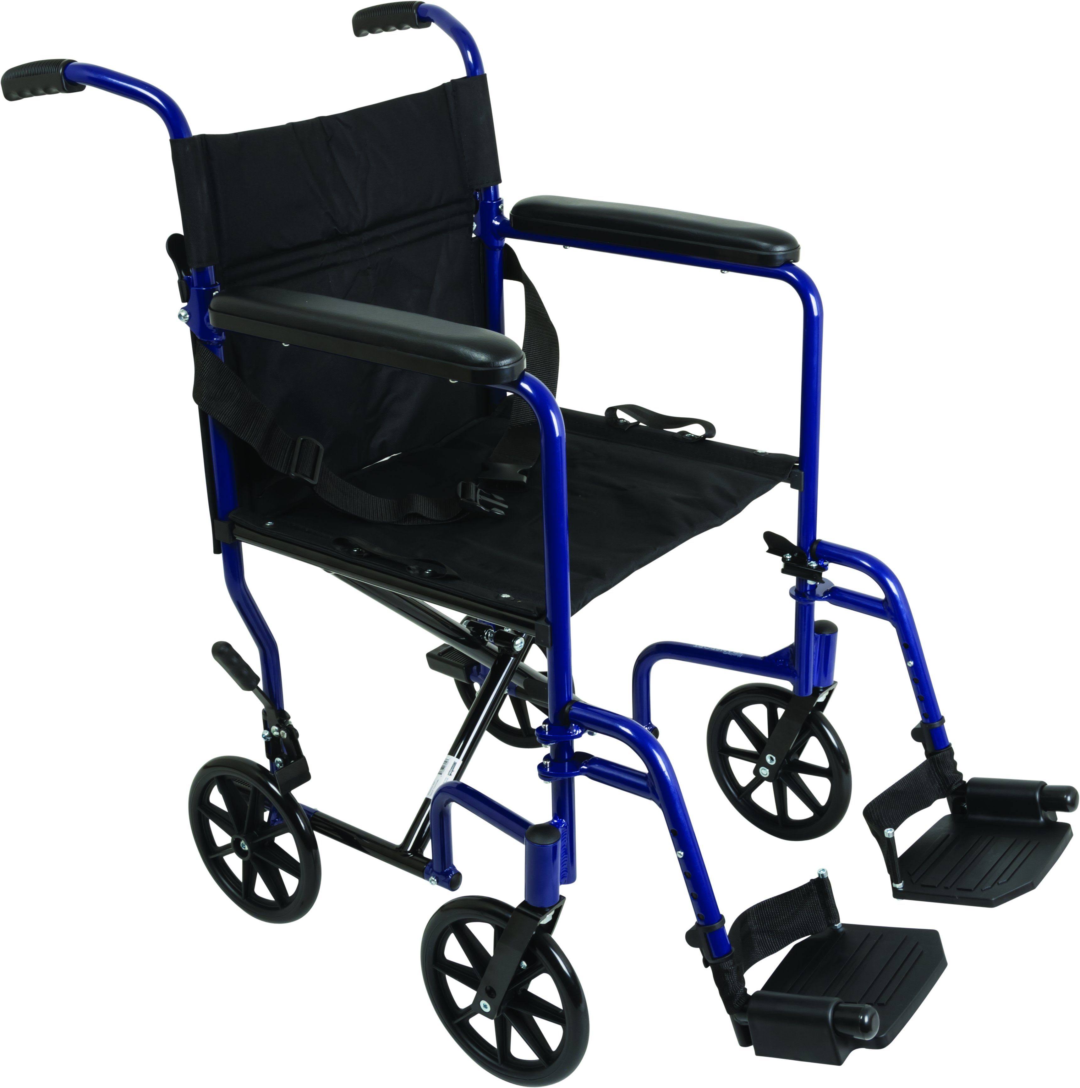 Roscoe Super Lightweight Wheelchair - Blue, Aluminum