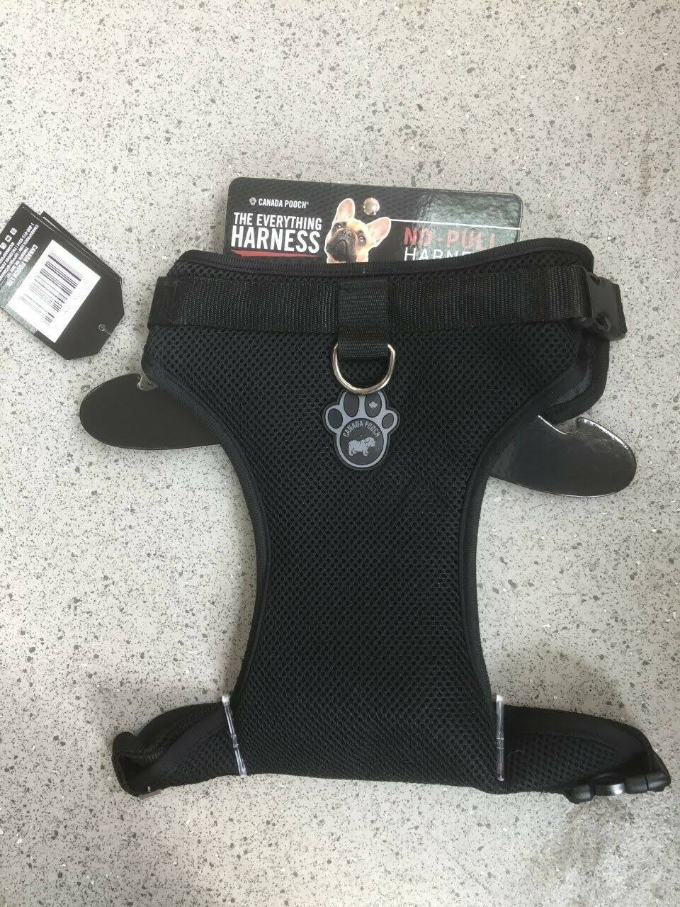 Canada Pooch Black The Everything No Pull Dog Harness Size Large/L CP01269"