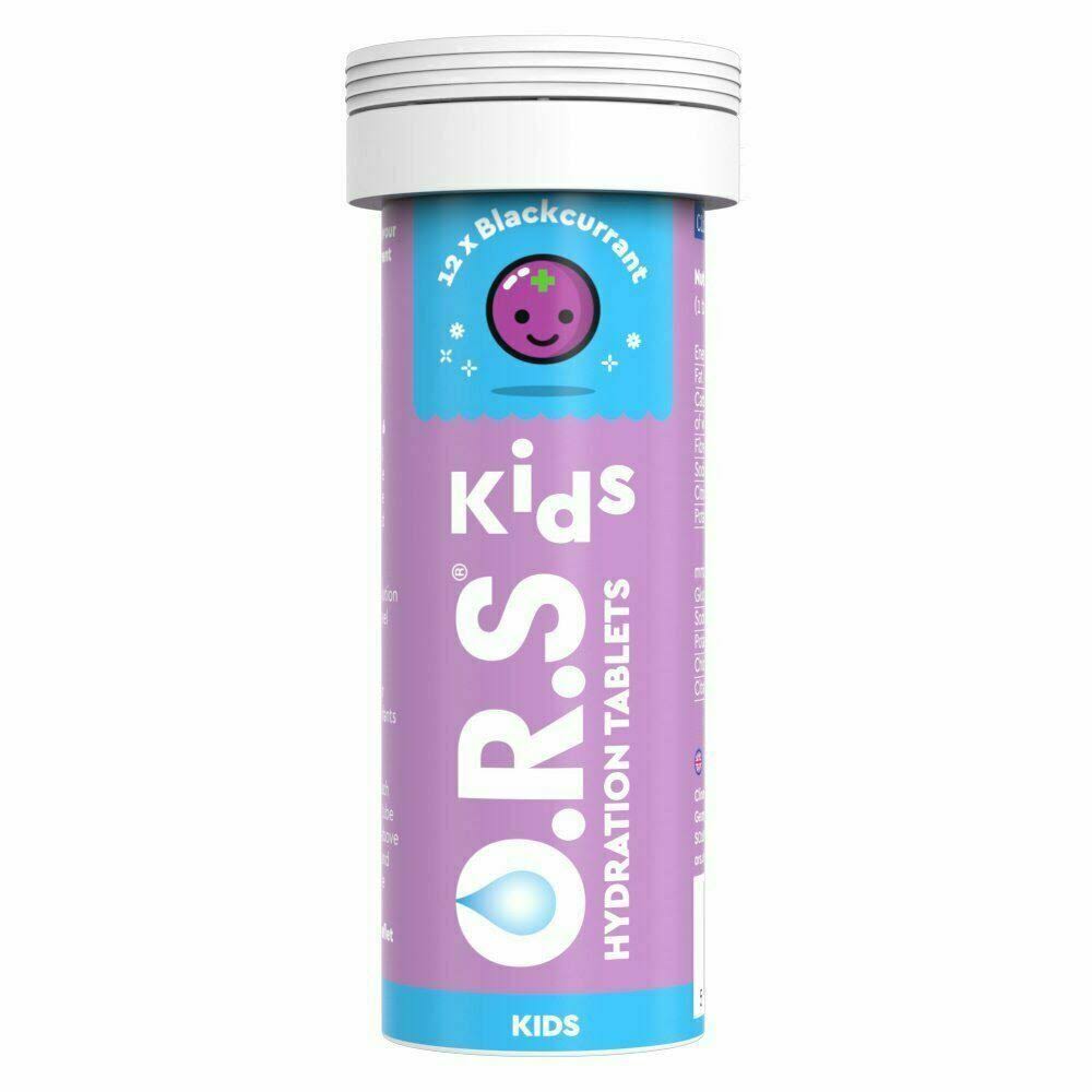 O.R.S Kids Hydration Tablets Blackcurrant Flavour - 12 Tablets