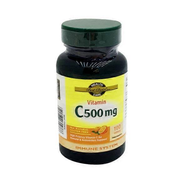 Best Choice Vitamin C 500 mg Tablets - 100 Tablets