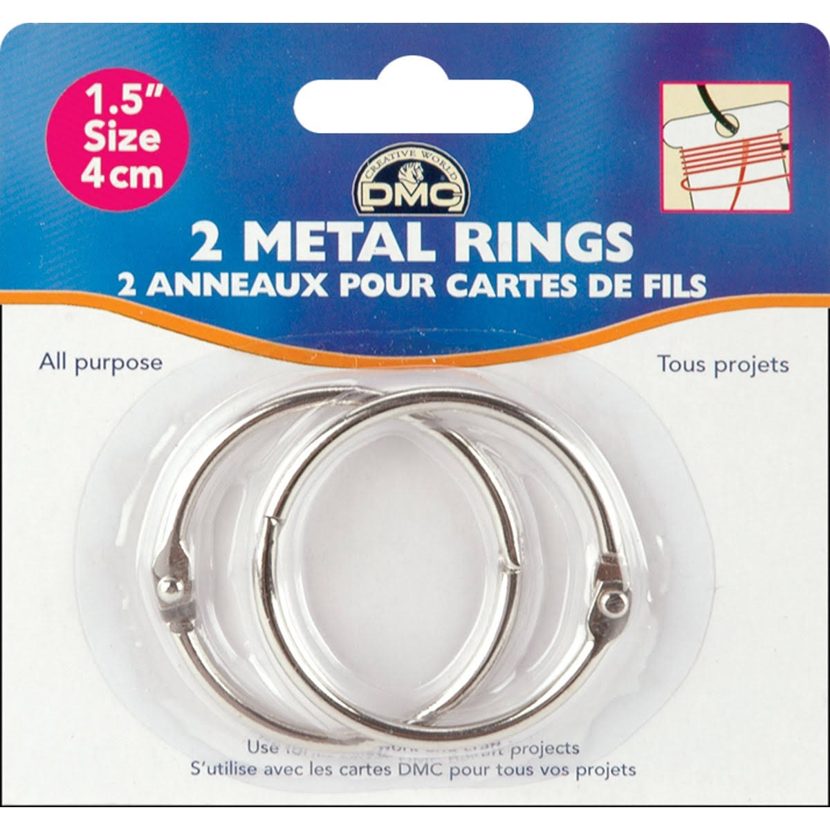 Dmc 6109 Metal Rings - 1-1/2"