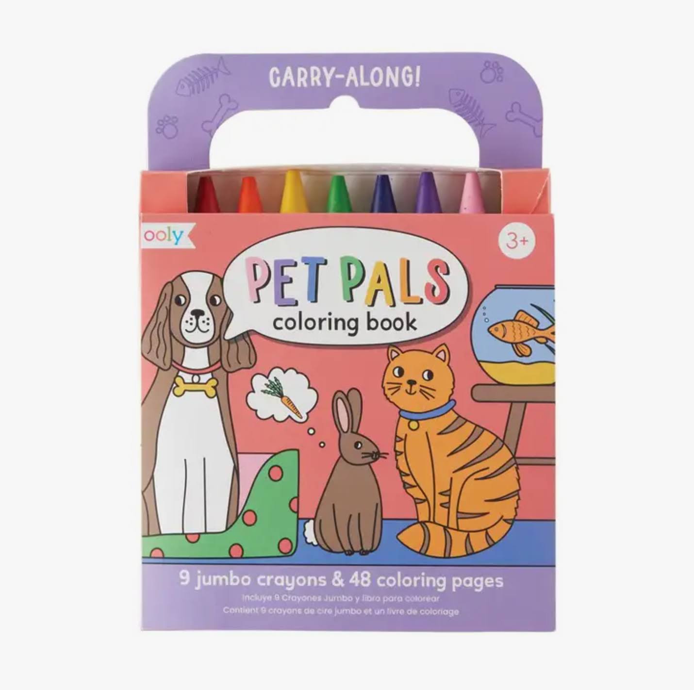 Ooly Carry Along Colouring Book Set - Pet Pals