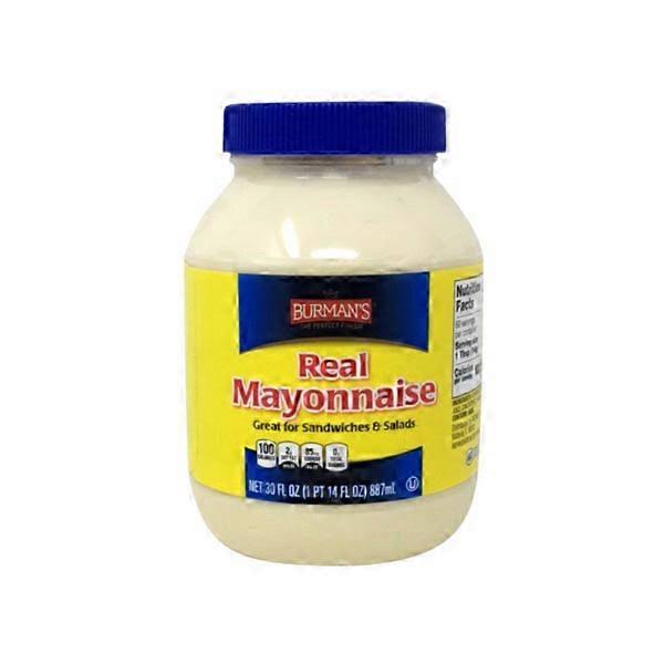 Burman's Real Mayonnaise - 30 fl oz