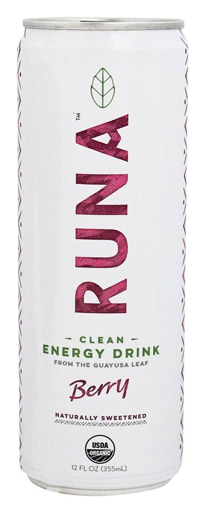 Runa Organic Clean From The Guayusa Leaf Berry Energy Drink - 12oz
