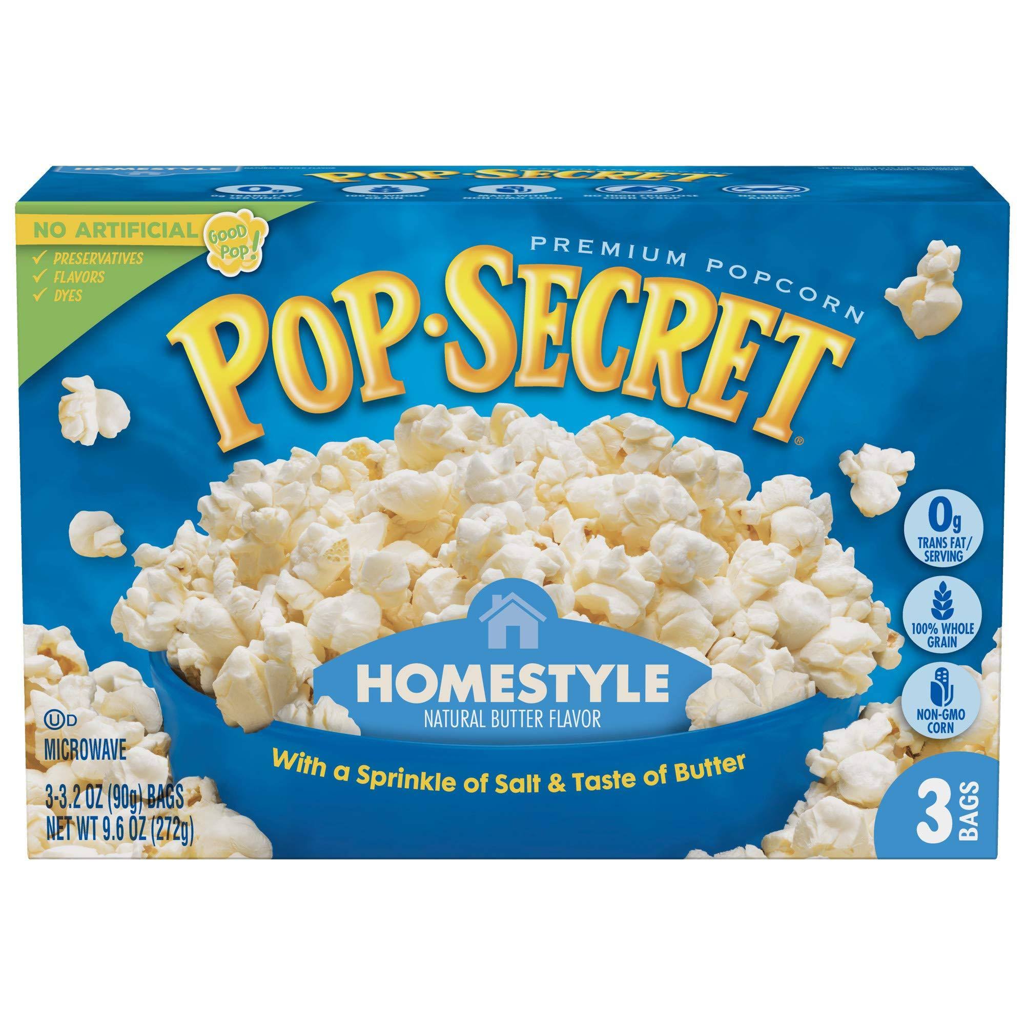 Pop Secret Homestyle Premium Popcorn - 3.2oz, 3ct