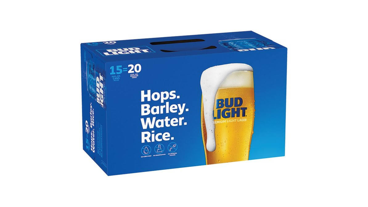 Bud Light Beer - 15x16 Oz Cans