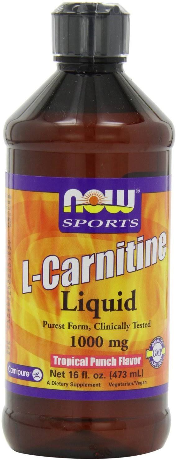 Now Sports L-Carnitine Liquid - 1000mg, Tropical Punch