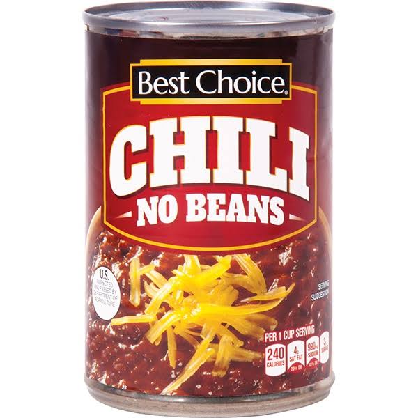 Best Choice Chili No Beans - 15 oz