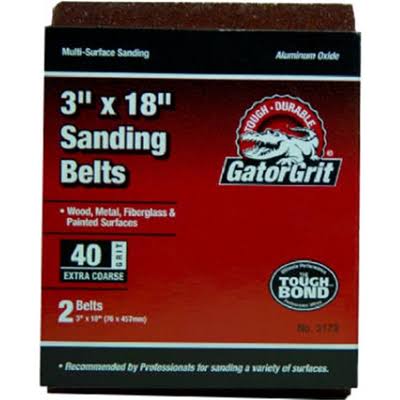 Ali Industries 40 Grit Sand Belt - 3" x 18", 2 Pack
