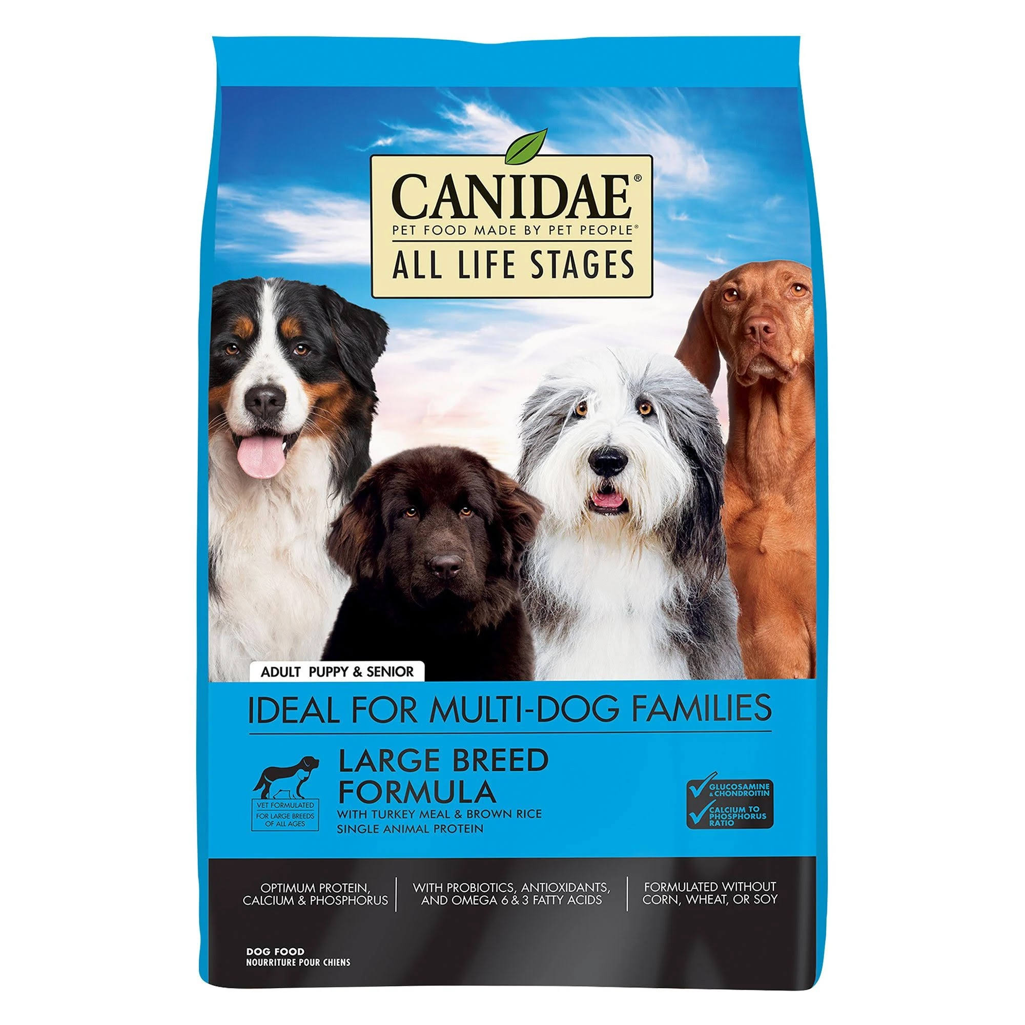 Canidae All Life Stages Large Breed Dog Dry Food Turkey Meal & Brown Rice Formula 44lbs