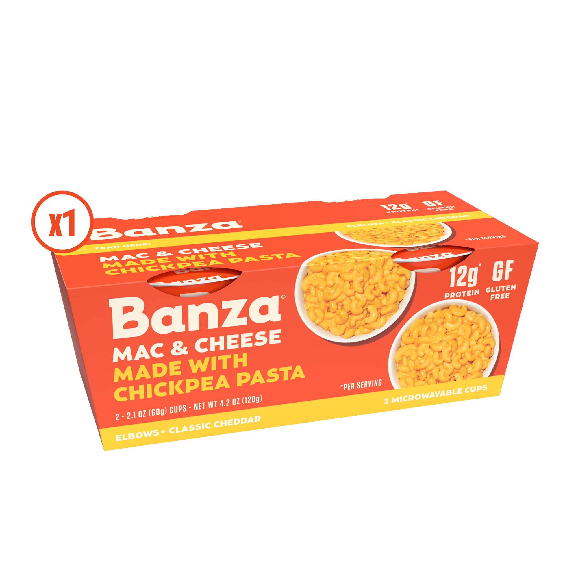 Banza Chickpea Mac & Cheese Cups, 4.2 oz