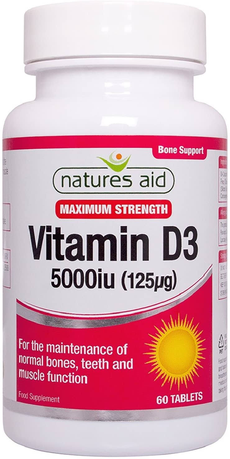 Natures Aid Vitamin D3 5000iu 60 Tablets