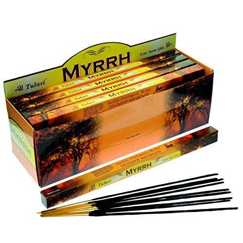Tulasi Incense Myrrh 8 Stick Square Pack