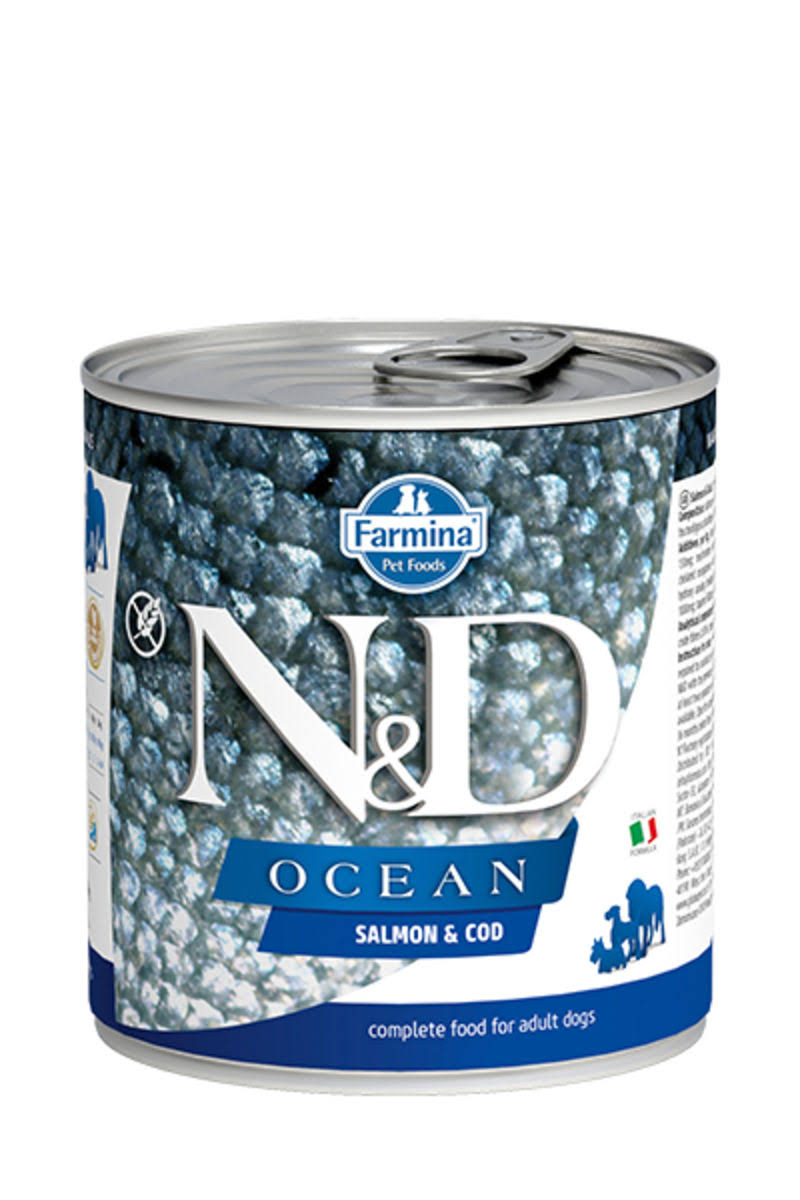 Farmina N and D Dog Food - Ocean Salmon and Cod, 10oz