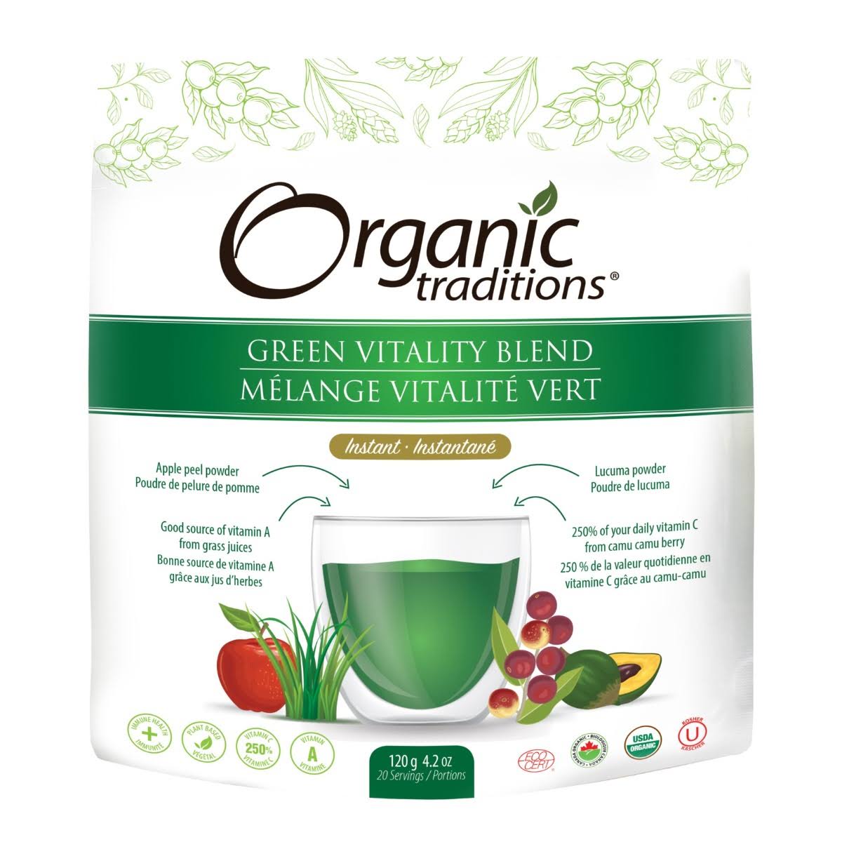 Organic Traditions Green Vitality Blend - 120g
