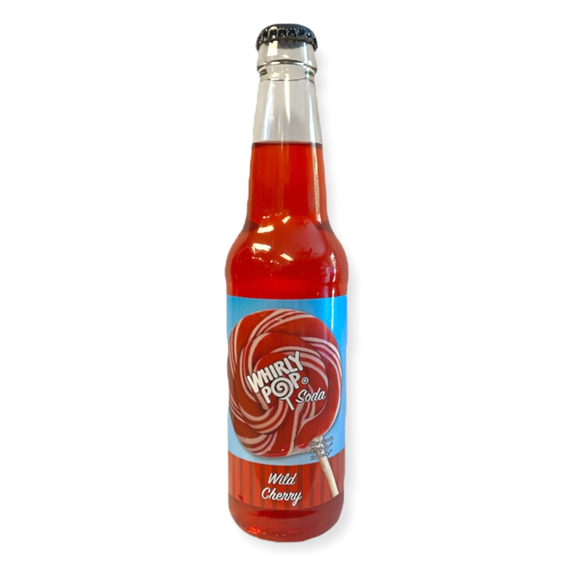 Whirly Pop Wild Cherry Soda 12 oz Bottle