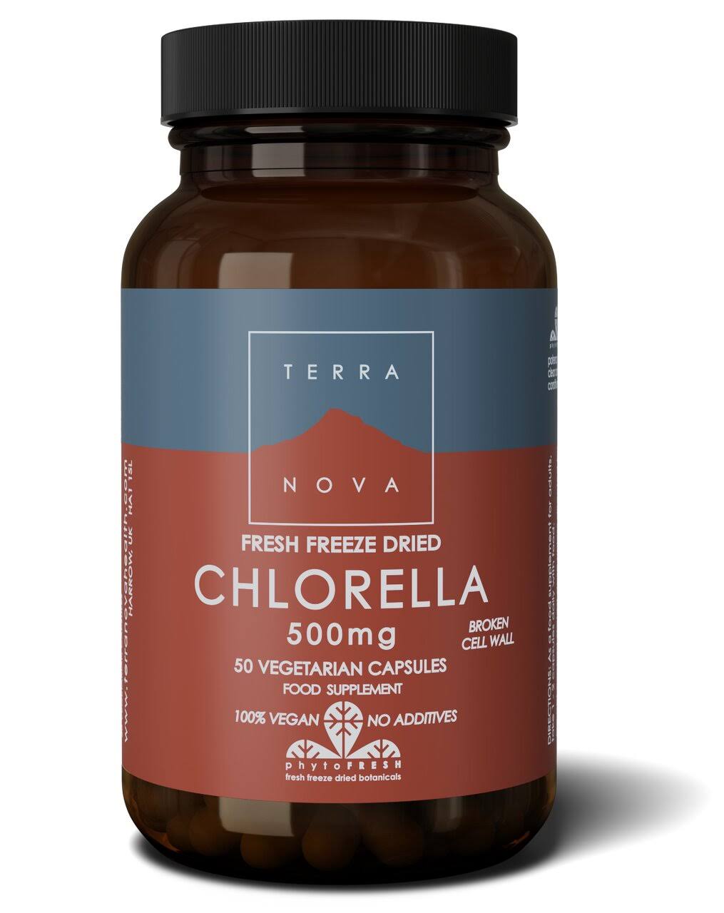 Terranova Chlorella 500mg - 50 Capsules