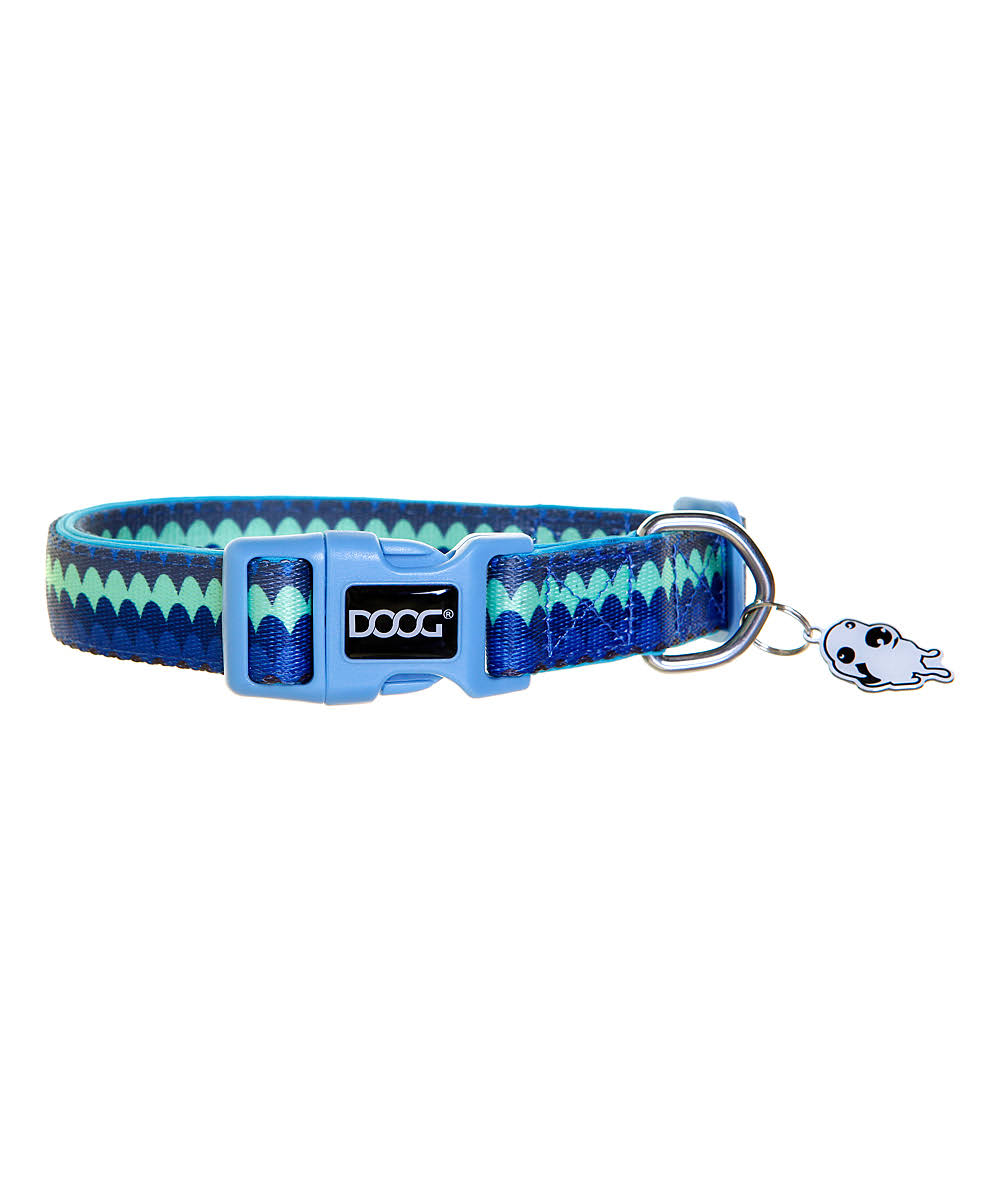 Doog Pet Collar Blue Waves Dog Collar Small