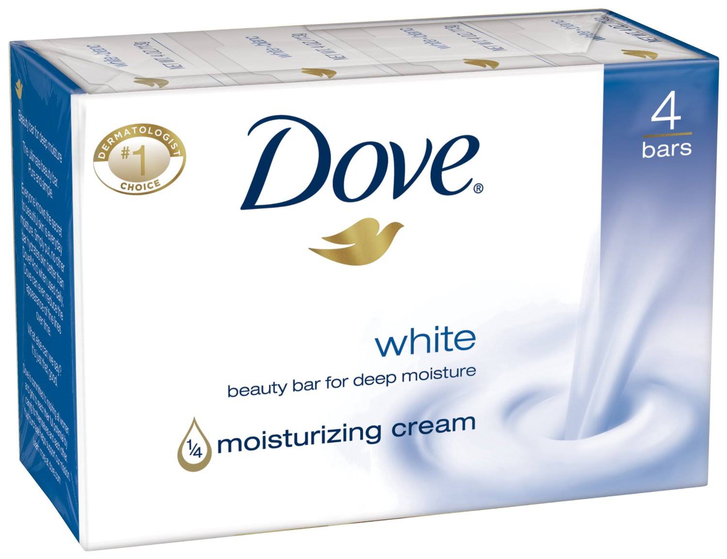 Dove Beauty Bar Soap - White, 4ct