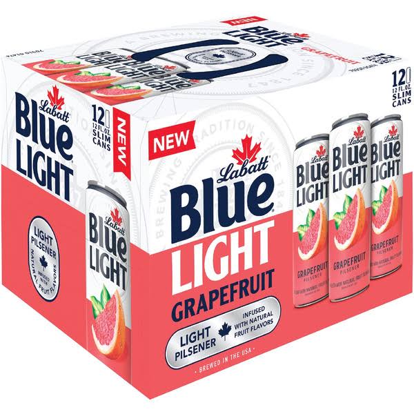 Labatt Blue Light Grapefruit Light Beer - 12 fl oz