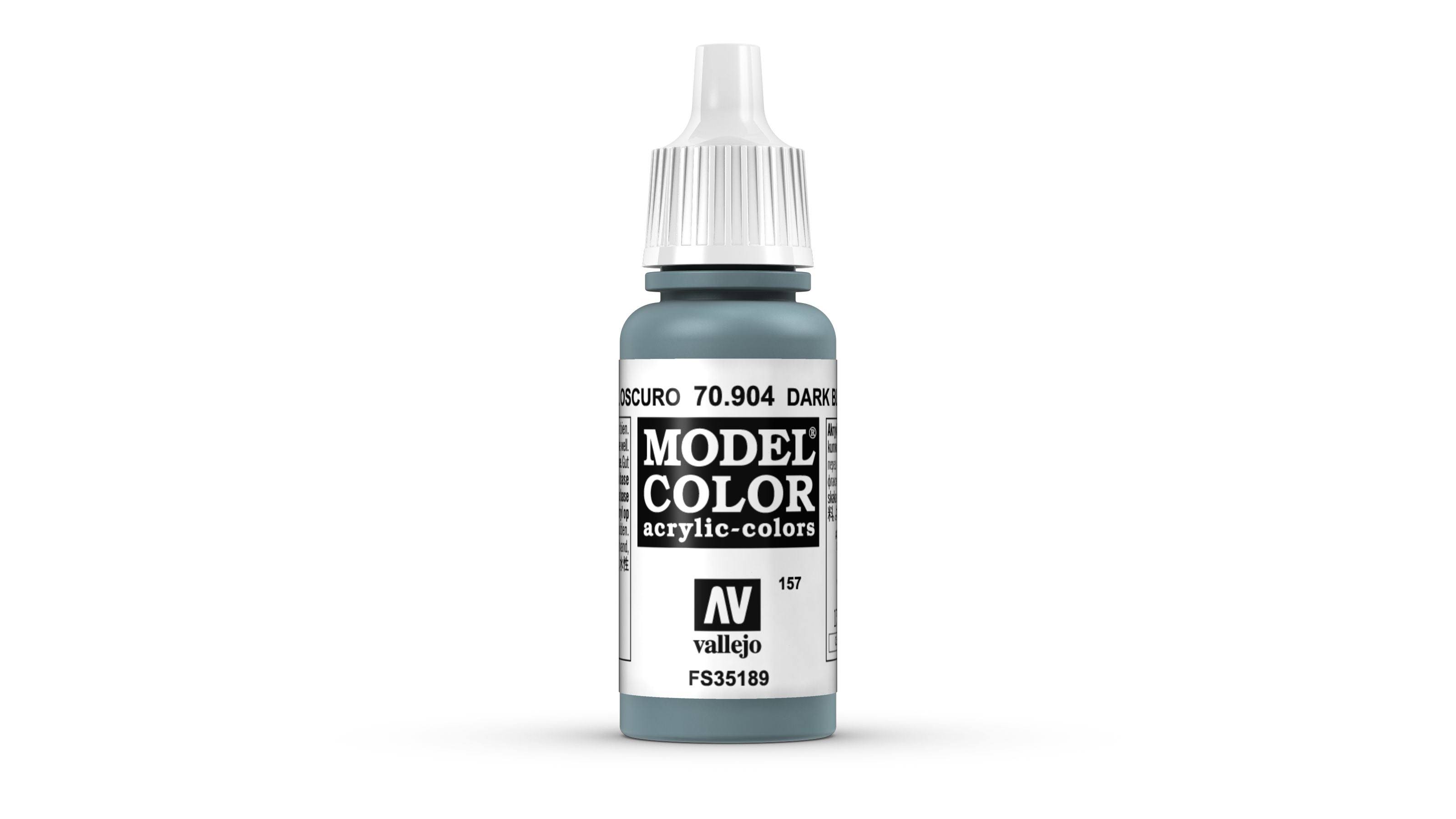 Vallejo Paint Model Color Acrylic Paint - 17ml, Dark Blue Grey