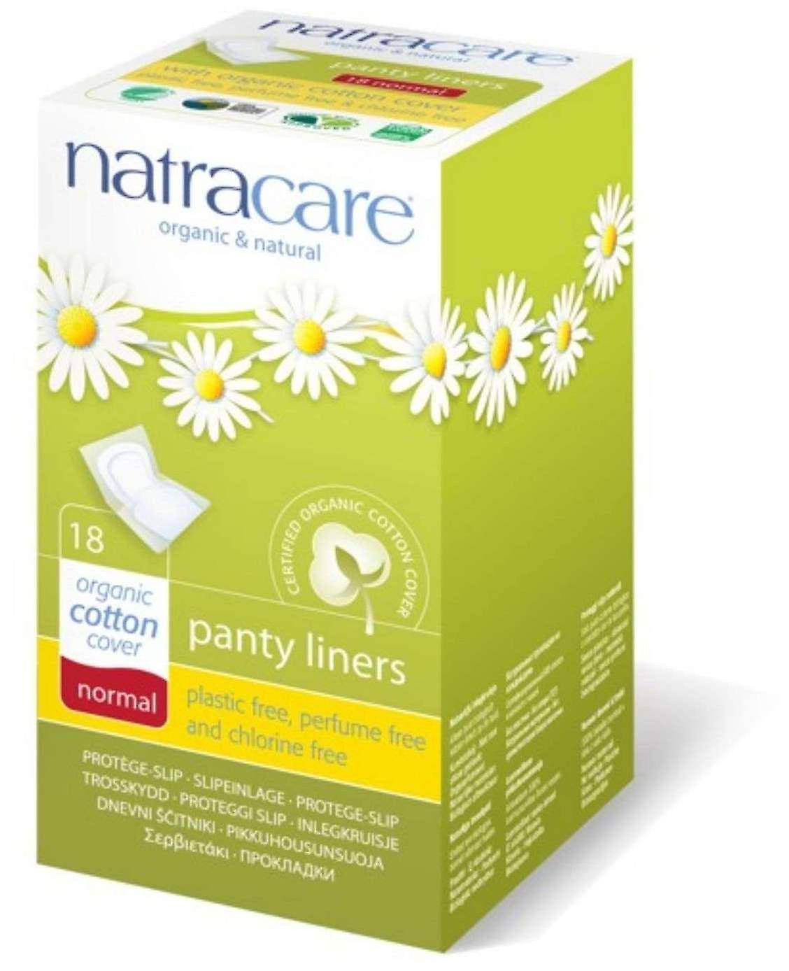 Natracare Organic Cotton Cover Panty Liners - Normal, 18ct