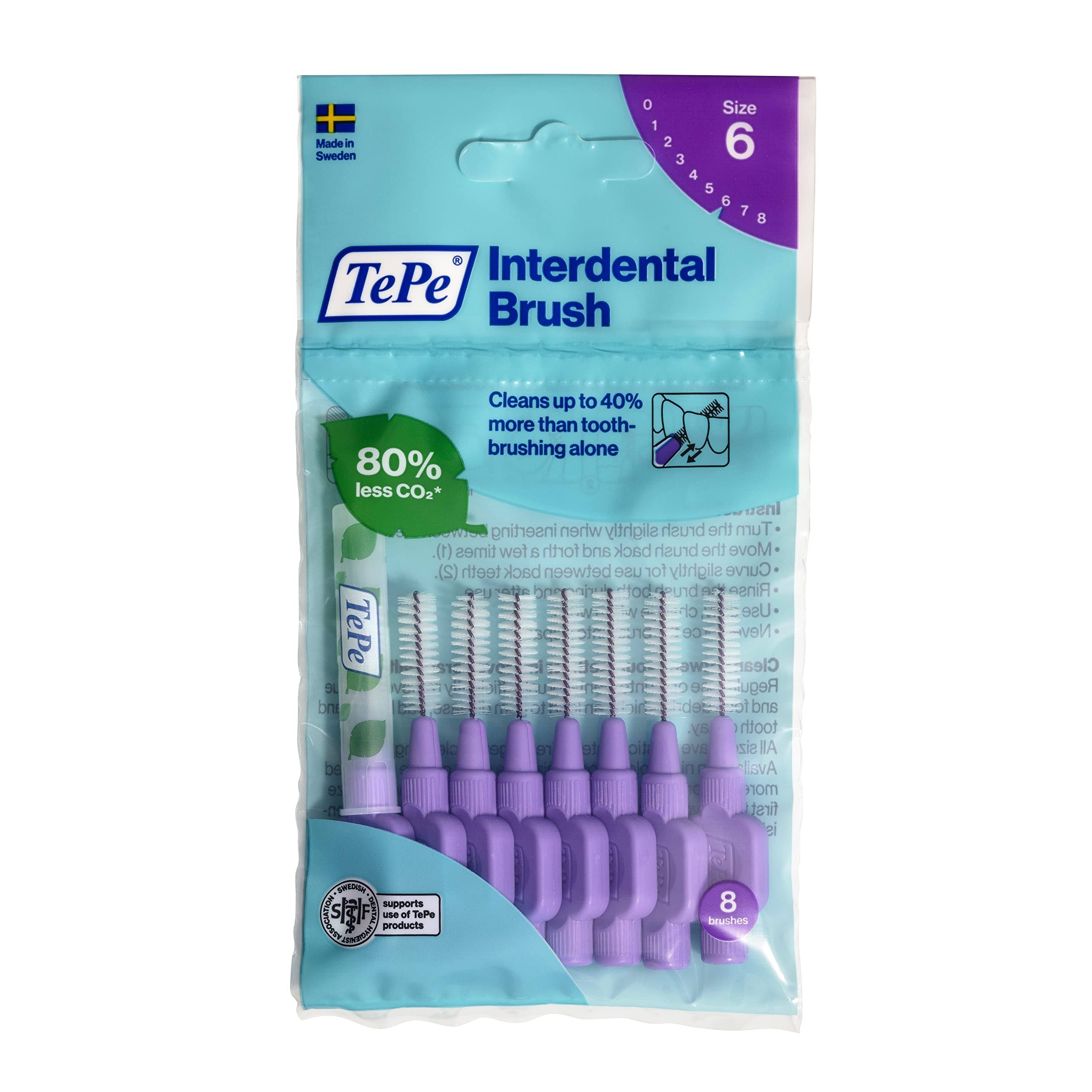 Tepe Interdental Brush 1.1mm Size 6 Purple (8)