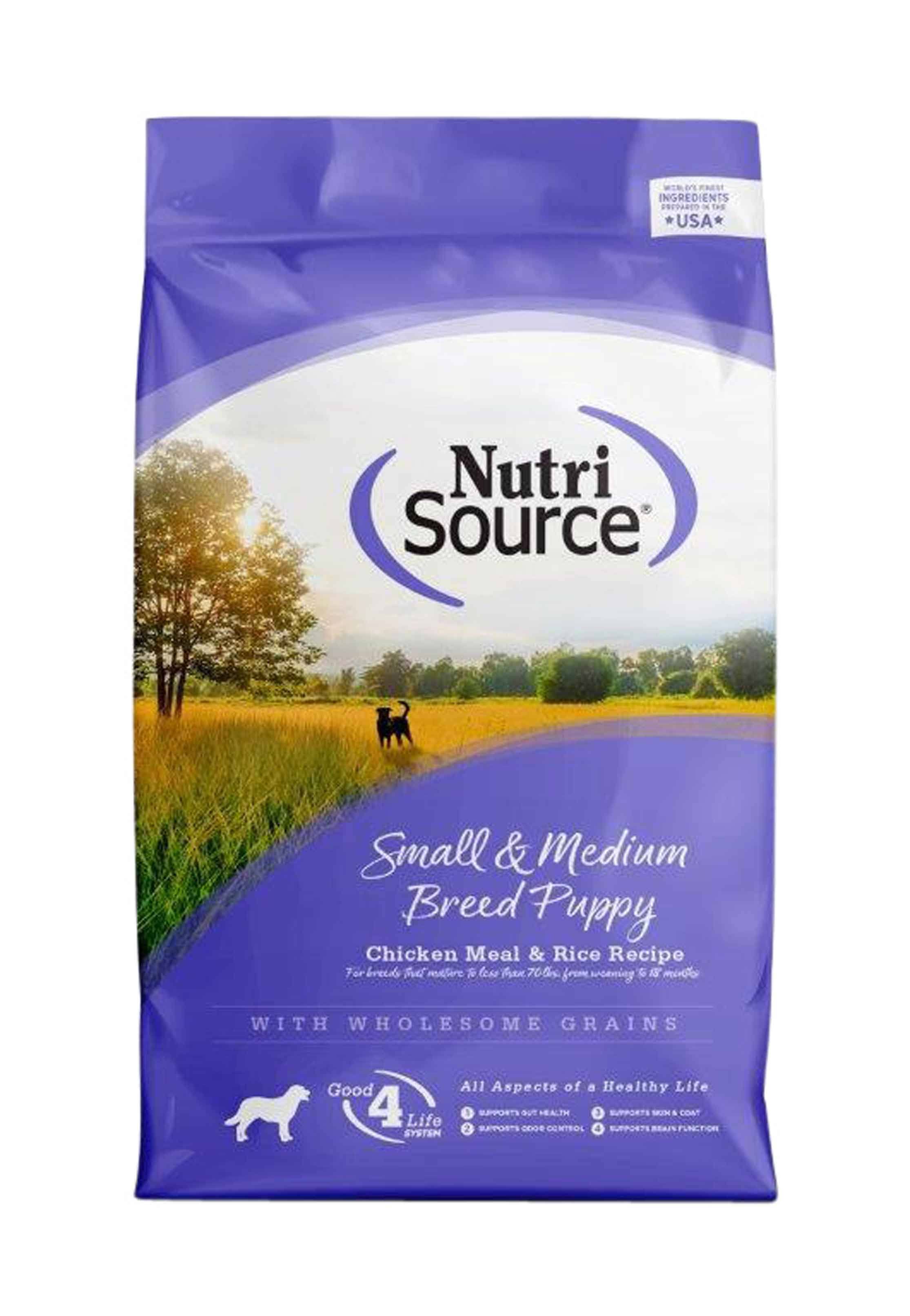 NutriSource Chicken & Rice Small & Medium Breed Puppy Food - 30 lbs