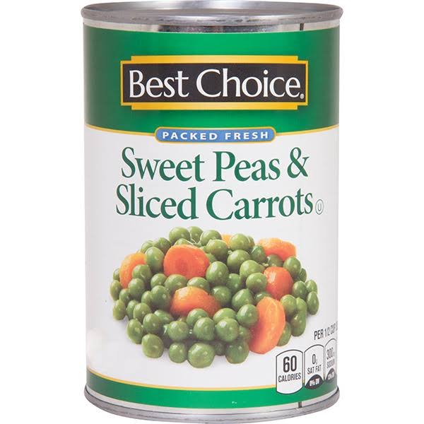 Best Choice Sweet Peas & Sliced Carrots - 15 oz