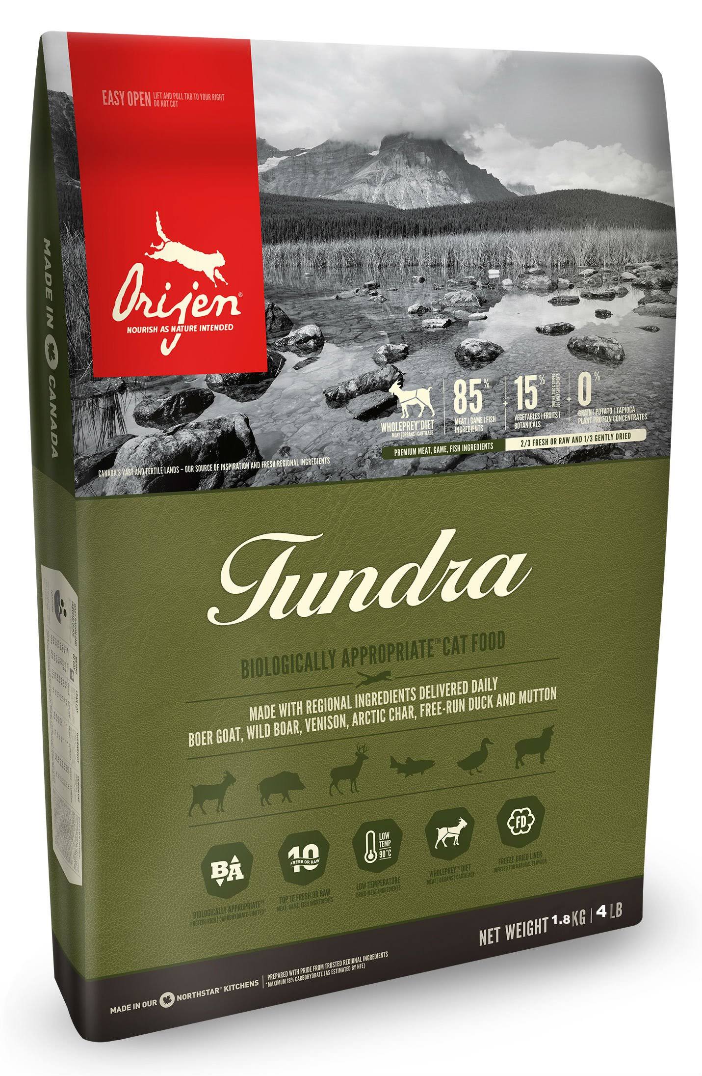 Orijen Tundra 4lb Dry Cat Food
