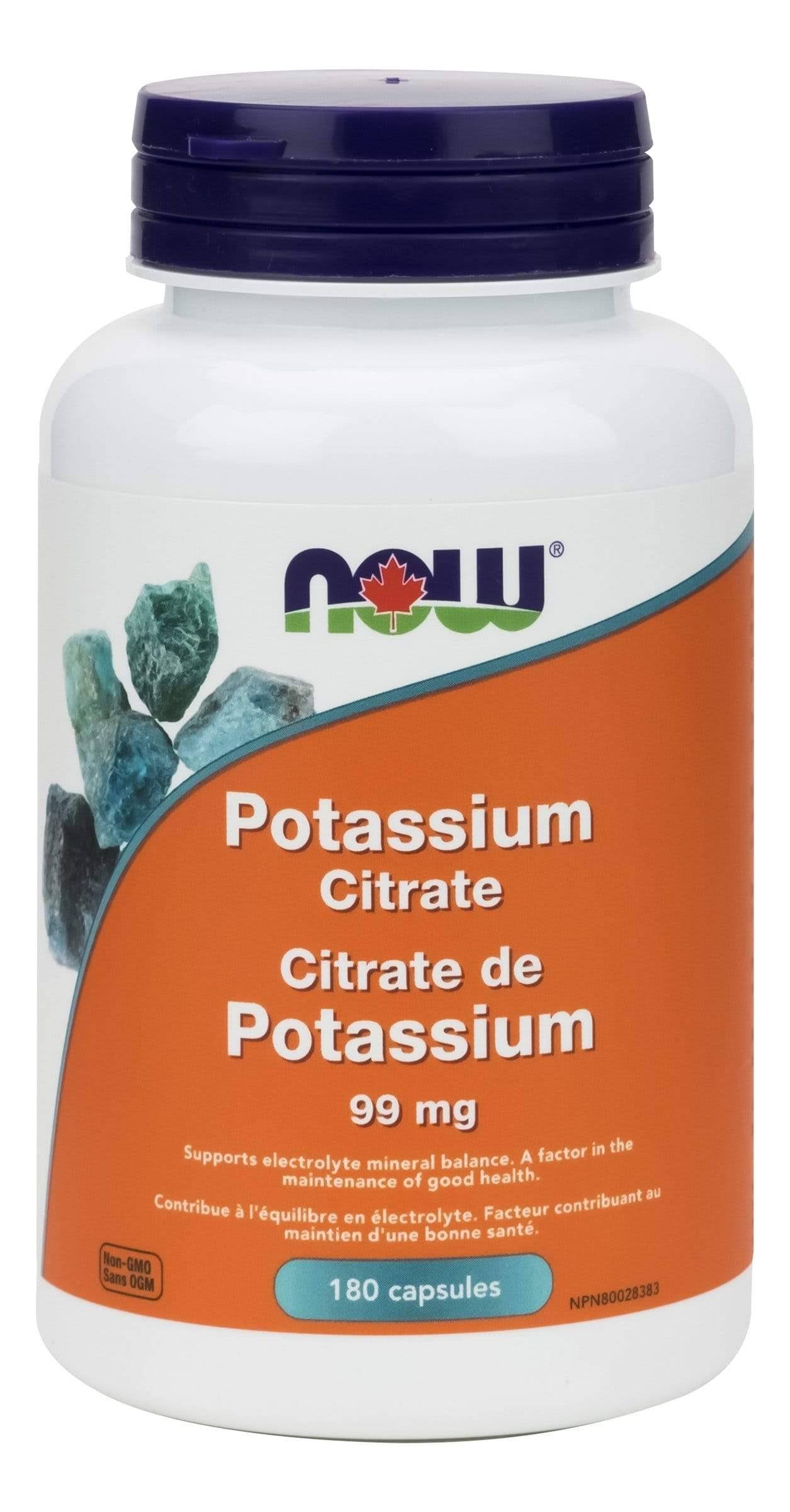 Now Potassium Citrate 99mg 180 Capsules