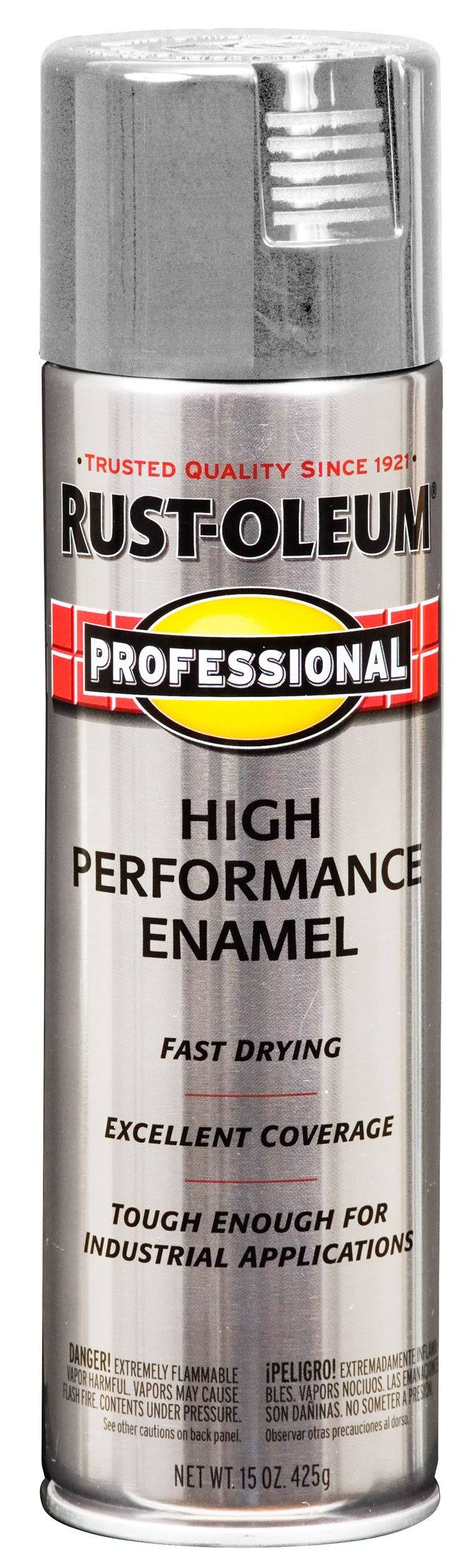 Rust Oleum Professional High Performance Enamel Spray Paint - Light Machine Gray, 15oz