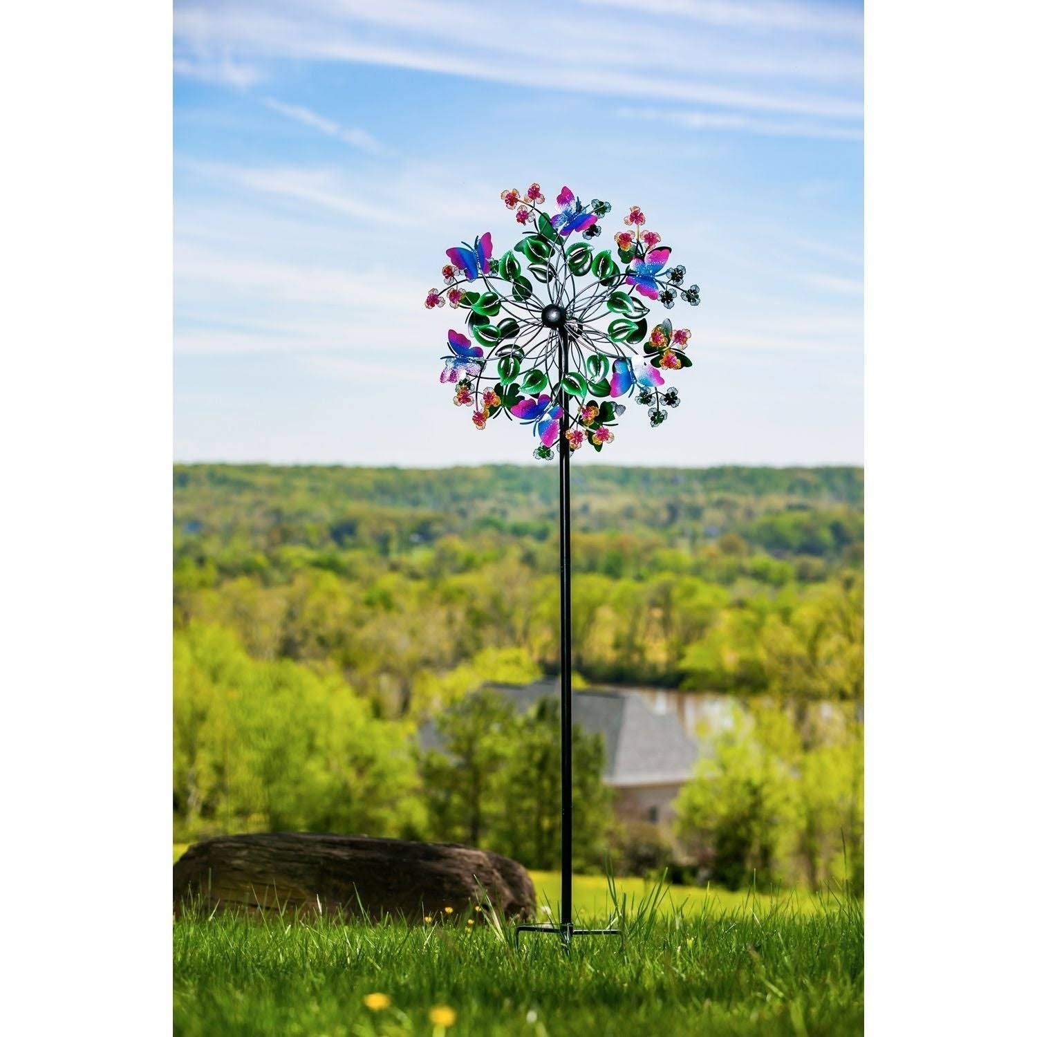 Evergreen Butterfly Wind Spinner One-Size