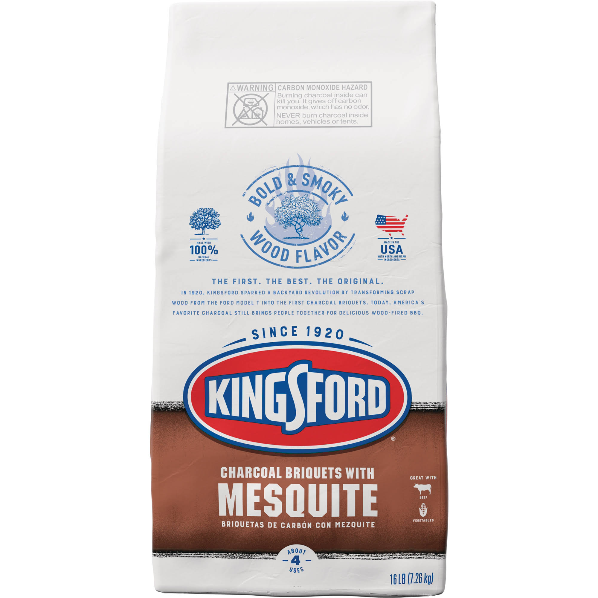 Charcoal with Mesquite 100% Natural 16-Lb. -32075