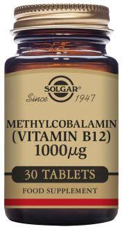 Solgar Vitamin B12 - 30 Tablets