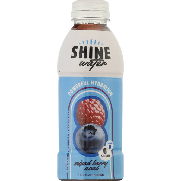 Shine Powerful Hydration Water, Mixed Berry Acai - 16.9 fl oz