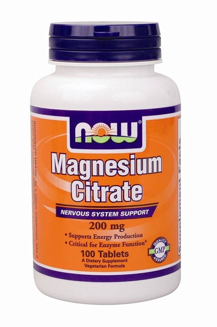 NOW Foods Magnesium Citrate - 100 Tablets