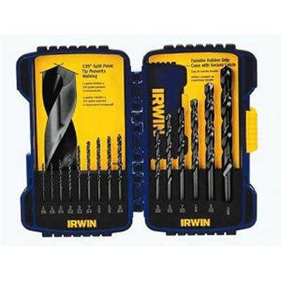 Irwin Tools Drill Bit Set - x15, Black Oxide