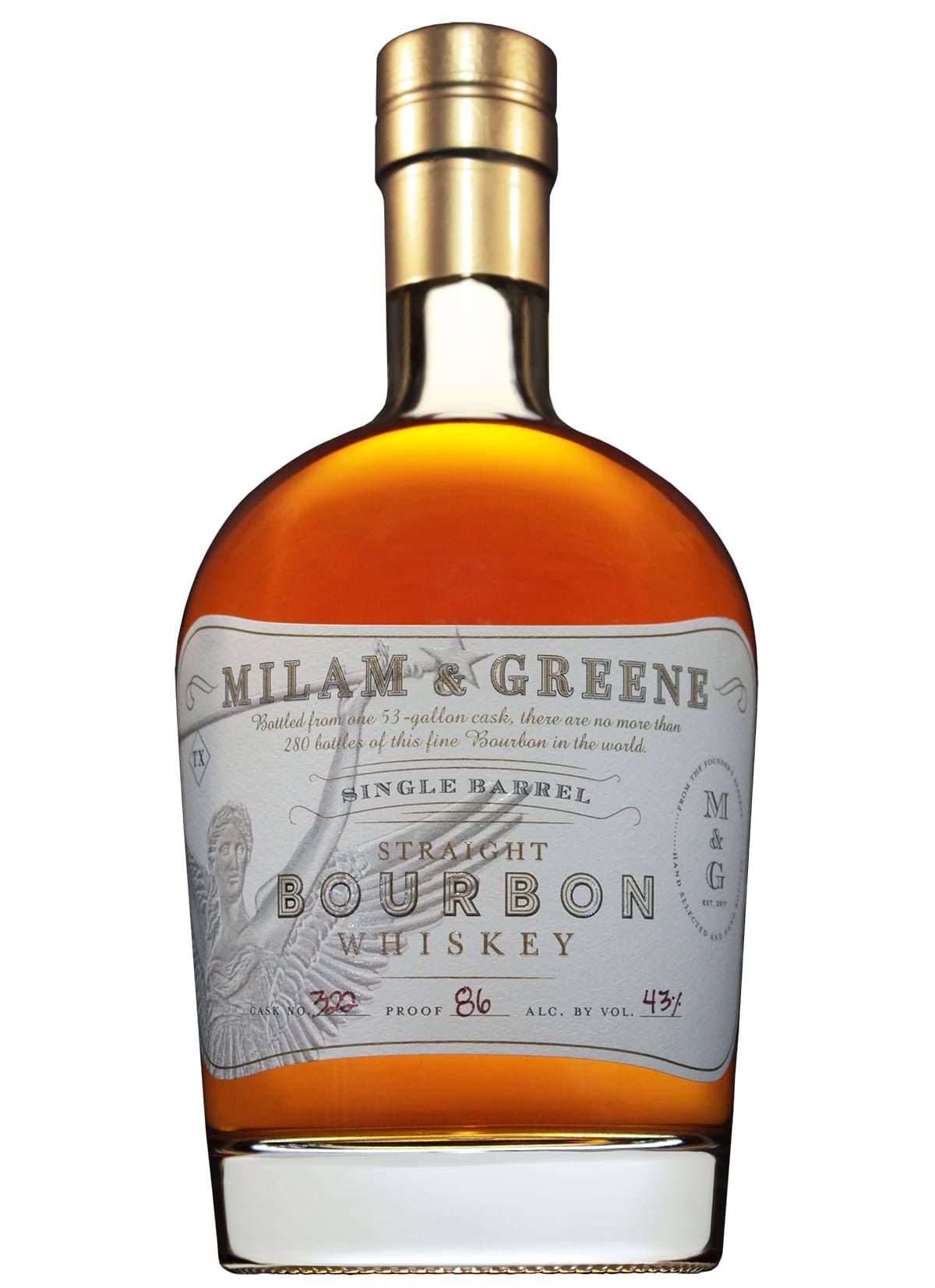 Milam & Greene Single Barrel Bourbon Whiskey 750ml