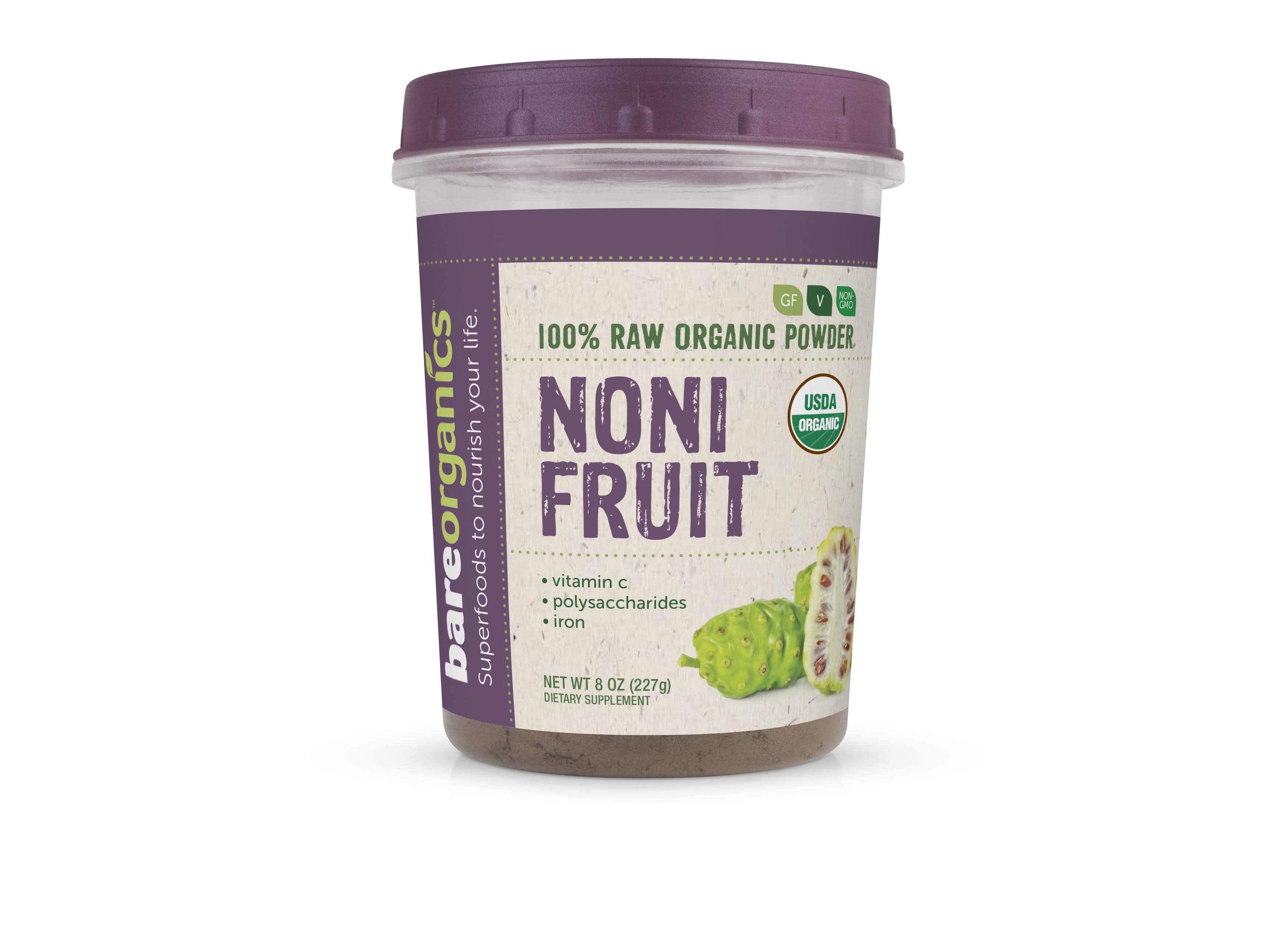 Bareorganics 8 oz. Raw Organic Noni Fruit Powder