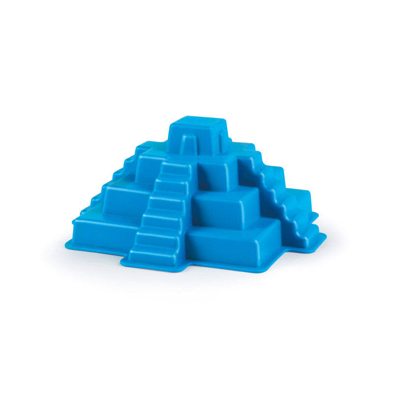 Hape E4074 Mayan Pyramid Mold Sand Building Toy - Blue