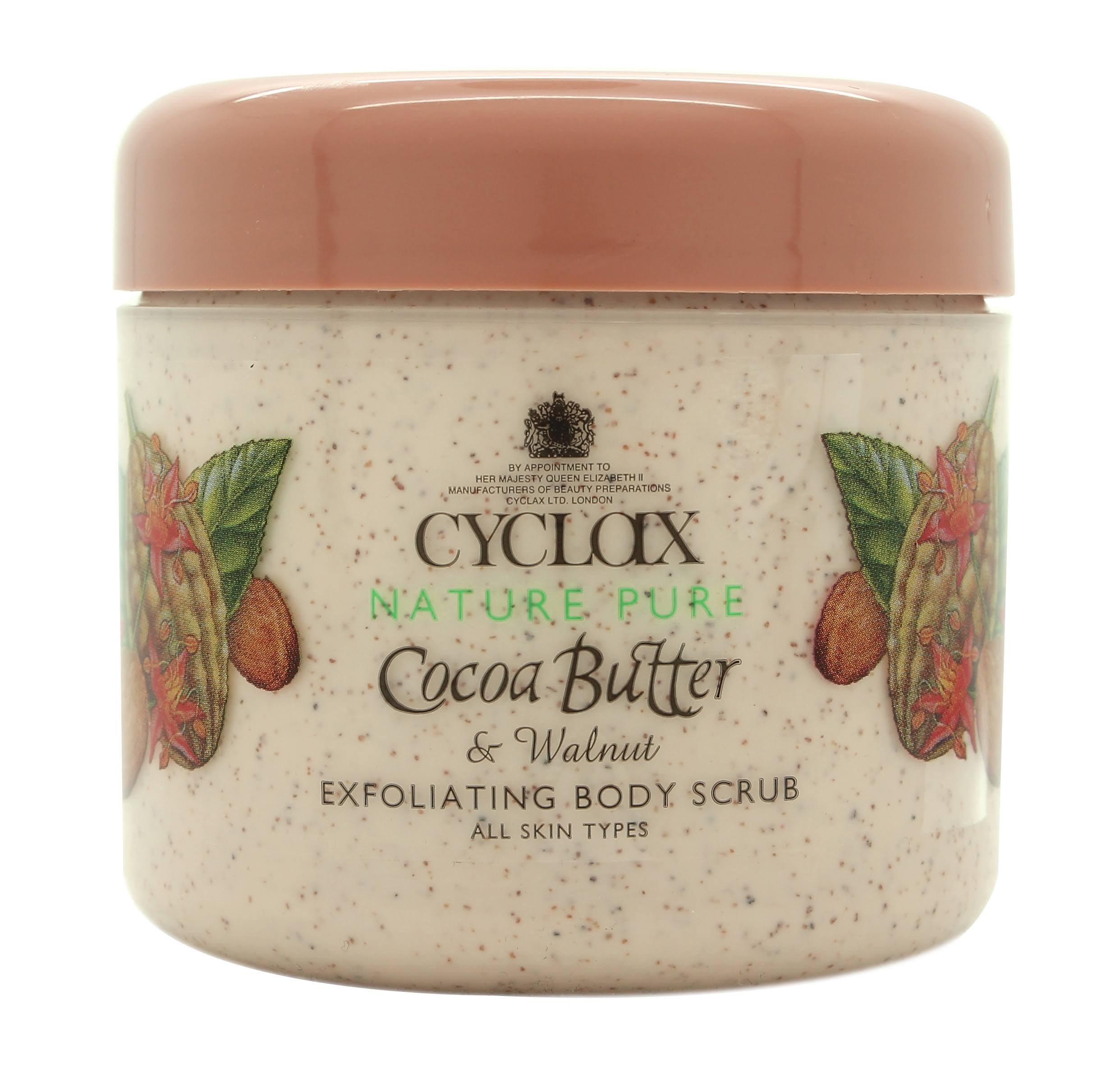 Cyclax Nature Pure Cocoa Butter and Walnut Exfoliating Body Scrub - 300ml