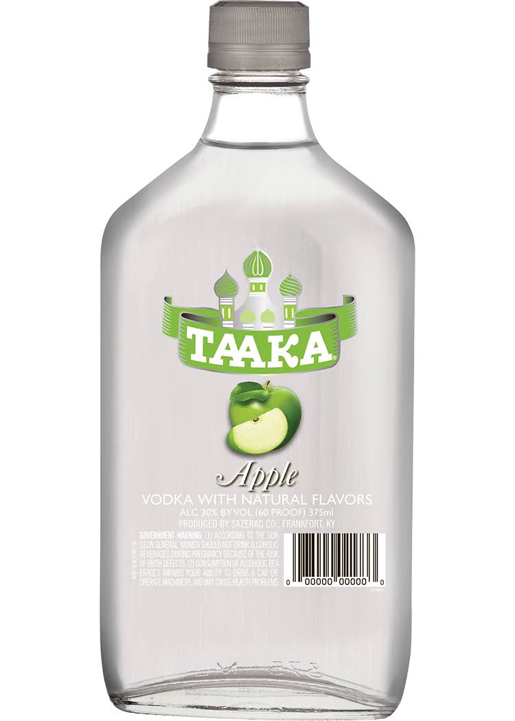 Taaka Apple Vodka Flavored Vodka Apple | 375ml | USA
