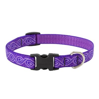 Lupine Jelly Roll Patterned Adjustable Dog Collar