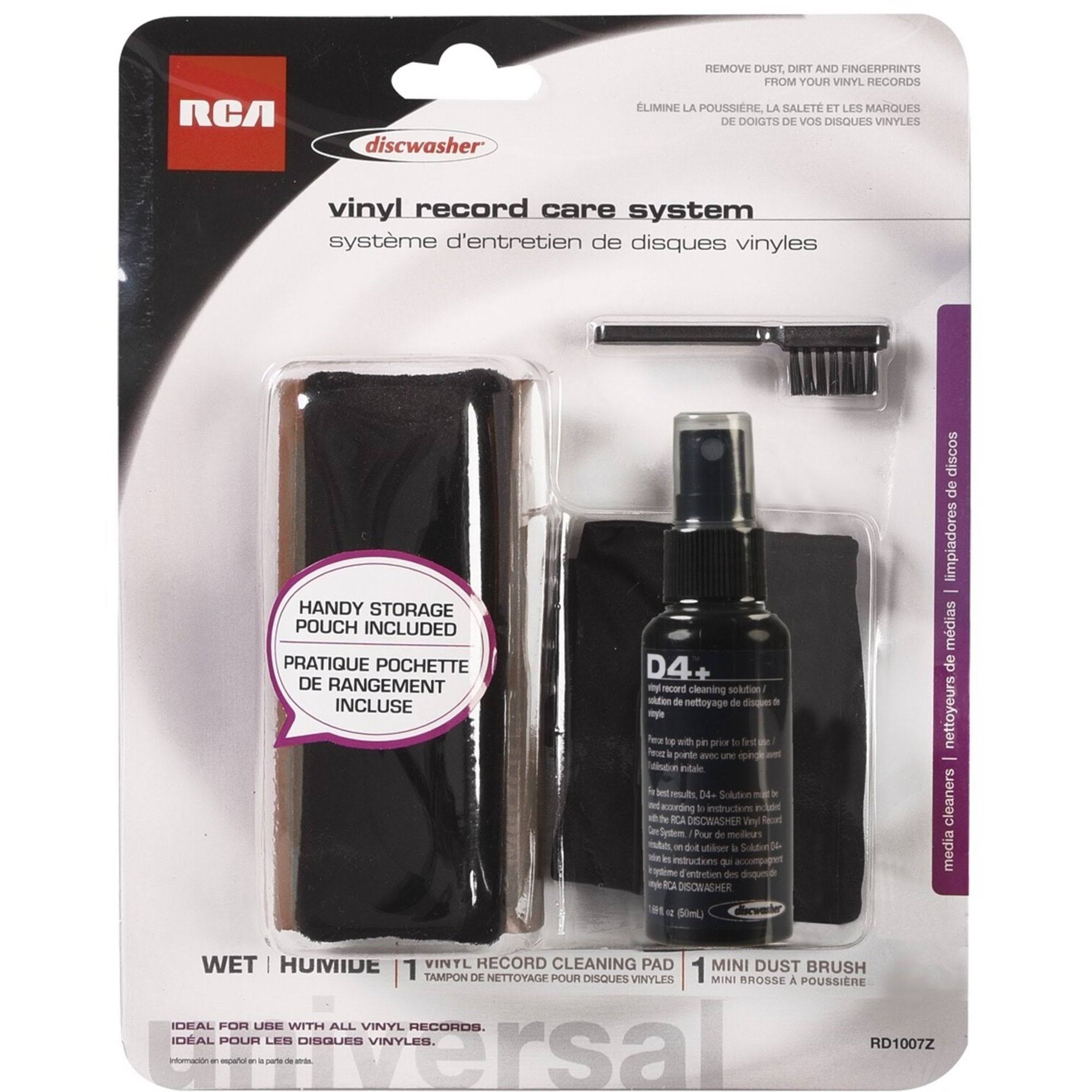Discwasher D4+ Record Care System - Includes Cleaning Fluid Brush & Storage Bag