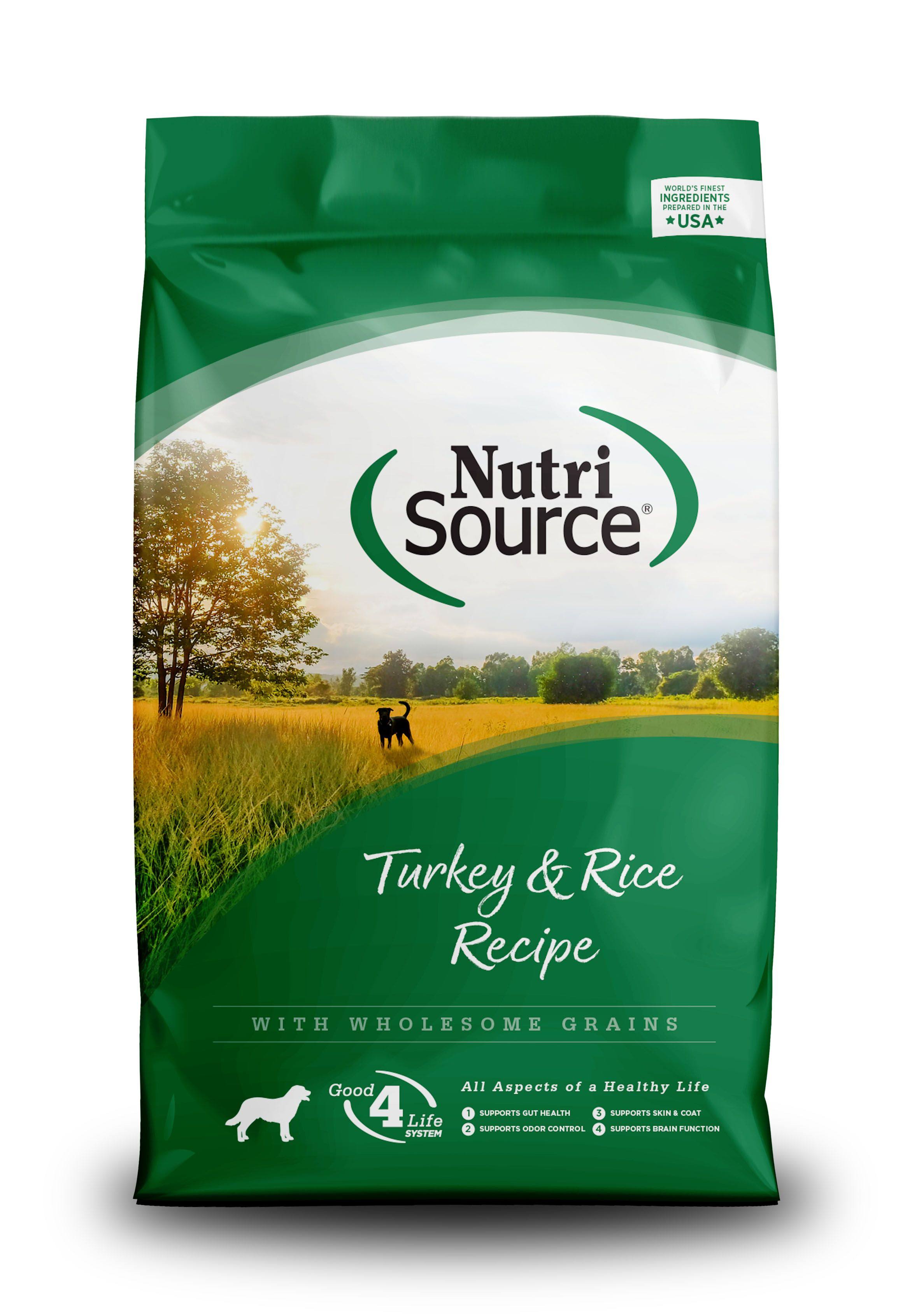 NutriSource Turkey & Rice Dry Dog Food, 5-lb bag